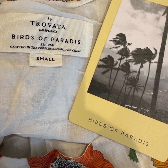 NEW! Birds of Paradis by Trovata Poppy Print Nia Dress Floral Print Size Small - Picture 9 of 14